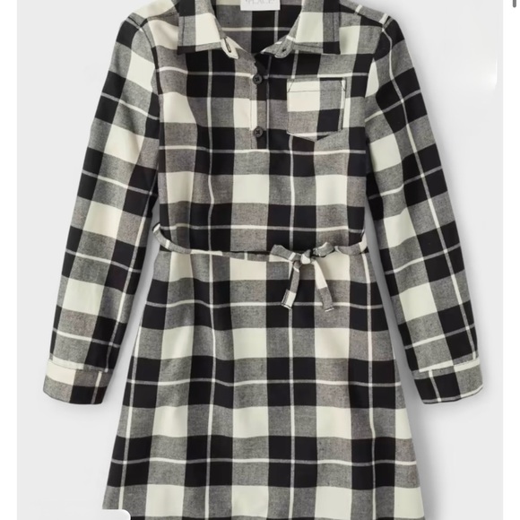 The Children's Place Black and White Plaid Dress - Picture 2 of 3